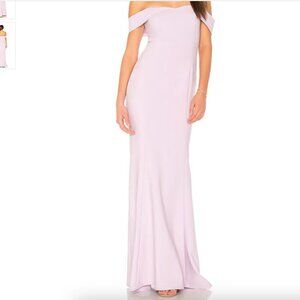 Likely Bartolli Off The Shoulder Gown in Orchid Bloom Purple sz 4